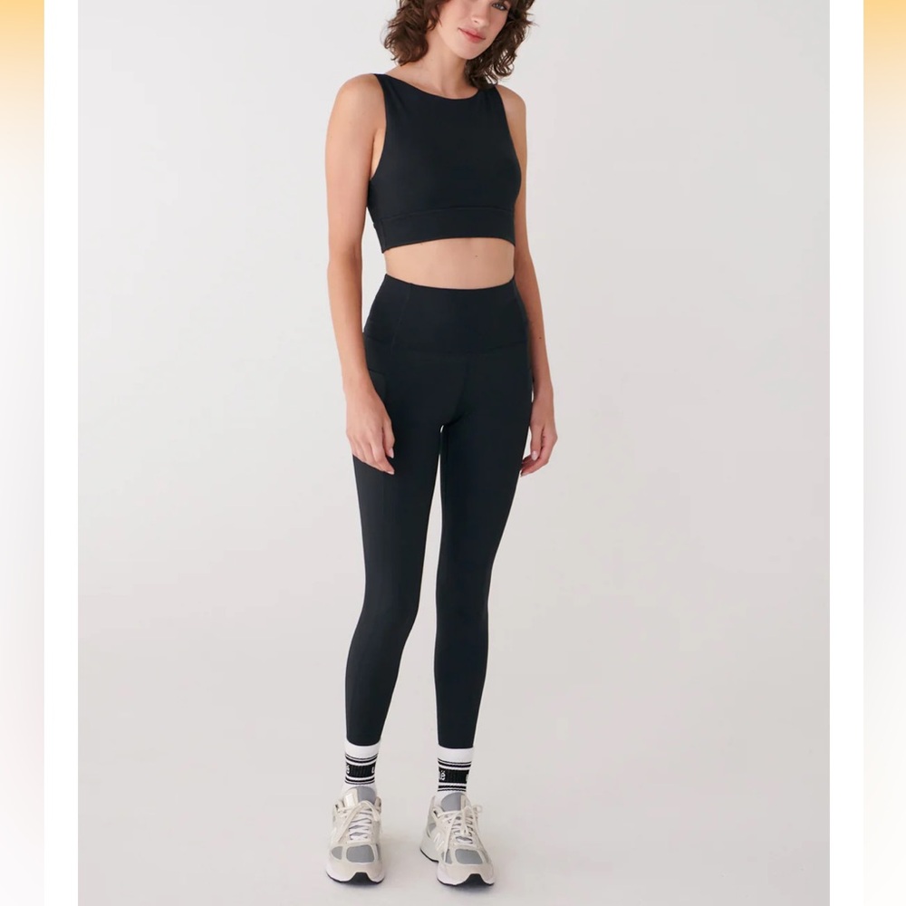 Lole Step Up Ankle High Rise Pocket Leggings Black